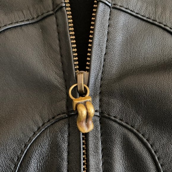 HEATHEN LEATHER JACKET WOMENS M/L - Picture 8 of 9